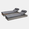  Reclining Synthetic Rattan Sun Lounger for Hotel Villa