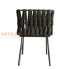 Luxury Rope Woven Aluminum Outdoor Chair for Patio Garden & Hotel Projects