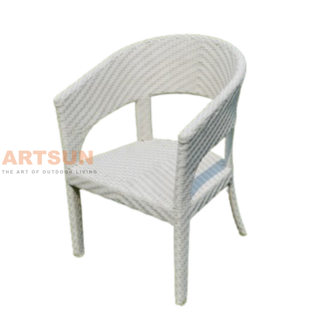  Outdoor Patio Wicker Dining Chair for Backyard Terrace