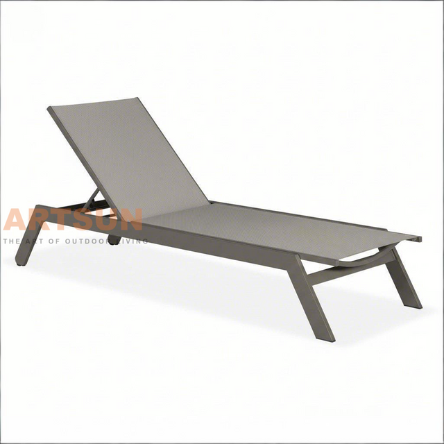 Quick-Dry & Breathable Teslin Aluminum Sun Lounger for Hotels & Resorts