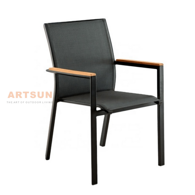 Modern Design Stackable Aluminum Garden Outdoor Chair for Cafe