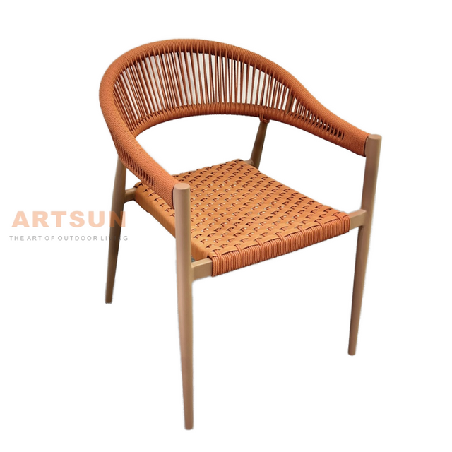 Rattan Garden Weaving Outdoor Rope Chair for Outdoor Dining