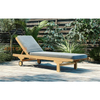 Premium Grade Teak Wood Reclining Sun Lounger for Spa