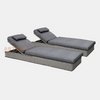  Reclining Synthetic Rattan Sun Lounger for Hotel Villa