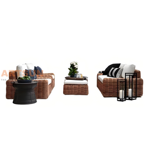 High Grade Rattan Wicker Garden Sofa Set for Outdoor
