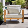Luxury Teak Wood Outdoor Sofa Armchair for Resort