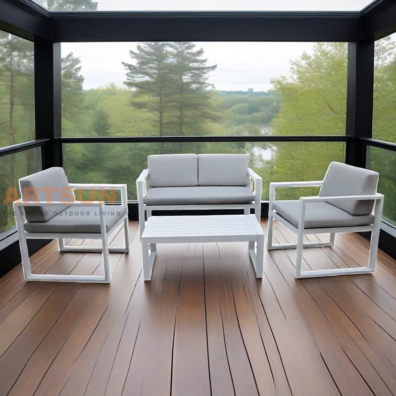 All Weather Light Weight Quality Outdoor Cafe Sofa Set for Balcony