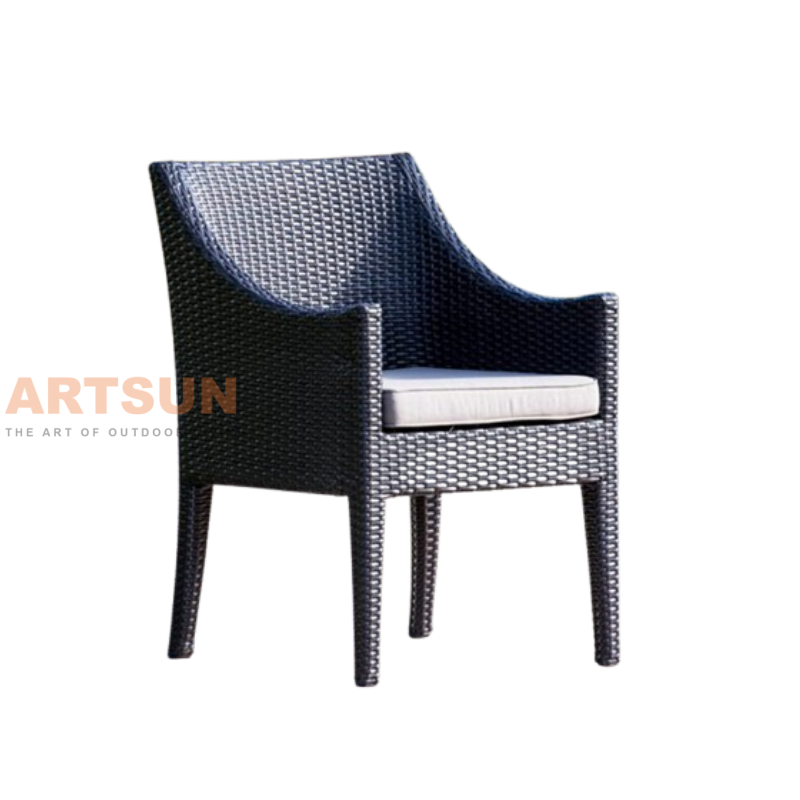  Outdoor Patio PE Wicker Chair for Dining