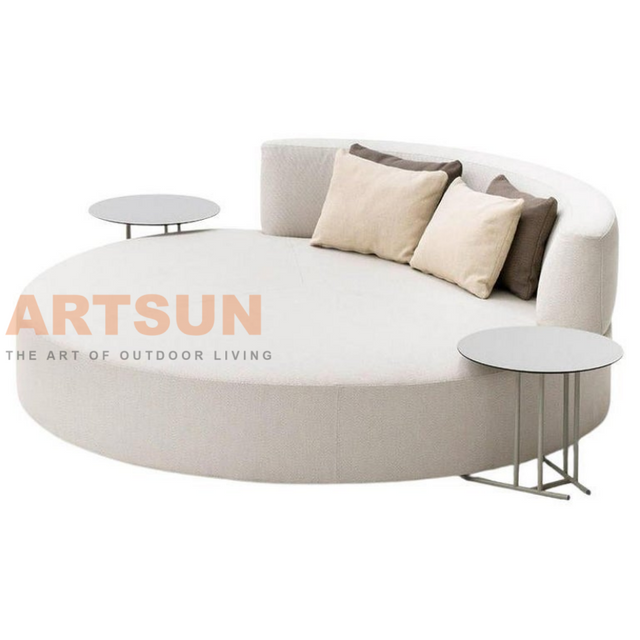 Big Size Aluminum Daybed with Side Table