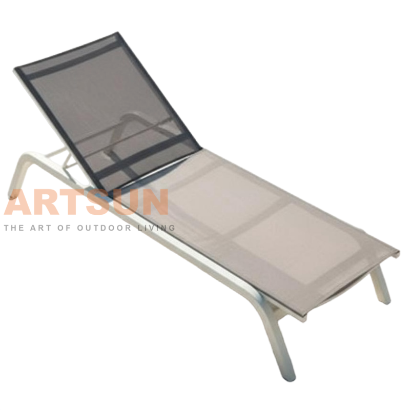 Weather-Resistant Teslin Aluminum Sun Lounger for Hotels & Resorts