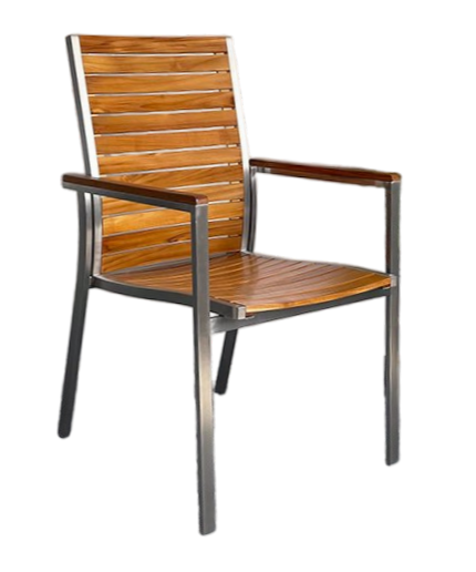 Capricorn Chair:&nbsp; <div>Stainless Steel+Teak Solid Wood</div> 