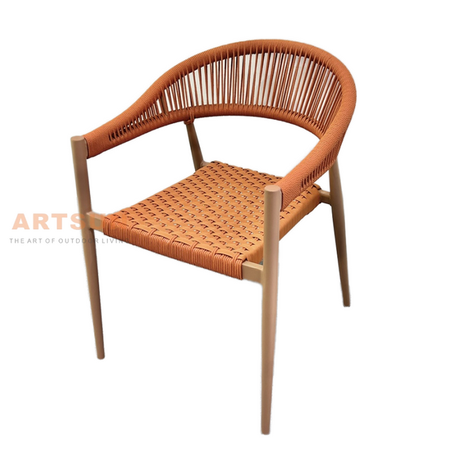 Rattan Garden Weaving Outdoor Rope Chair for Outdoor Dining