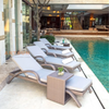 Weatherproof Rattan Reclining Chaise Lounge for Poolside Relaxation