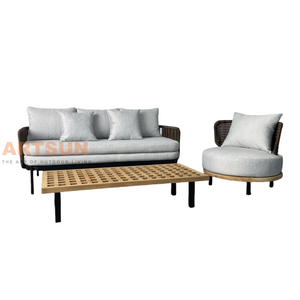 High Quality Rattan Wicker Garden Sofa Set with Cushion