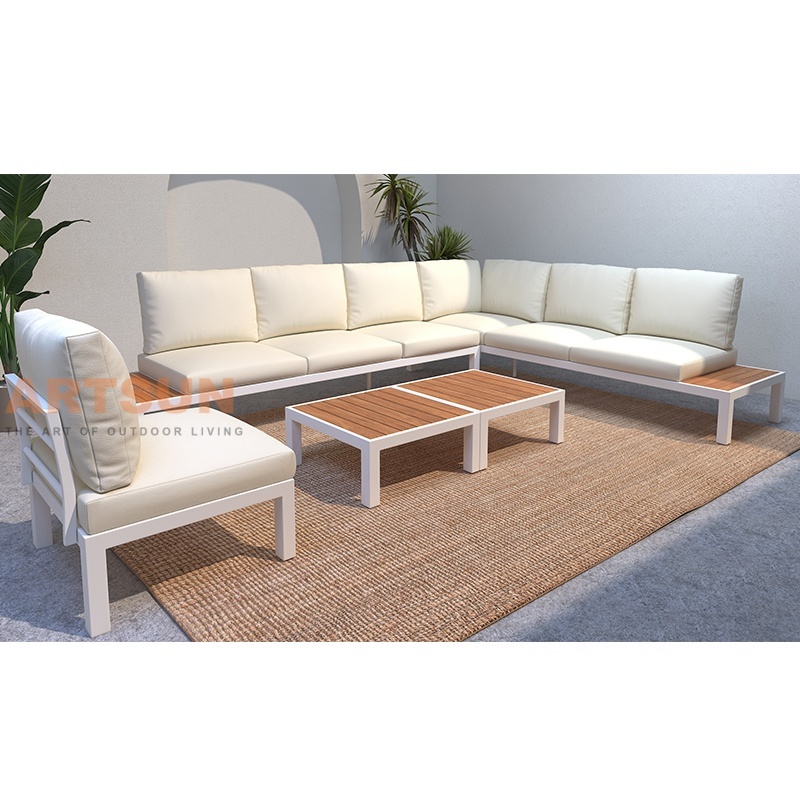 All Weather Resistant Leisure Outdoor L Shape Corner Sofa Set