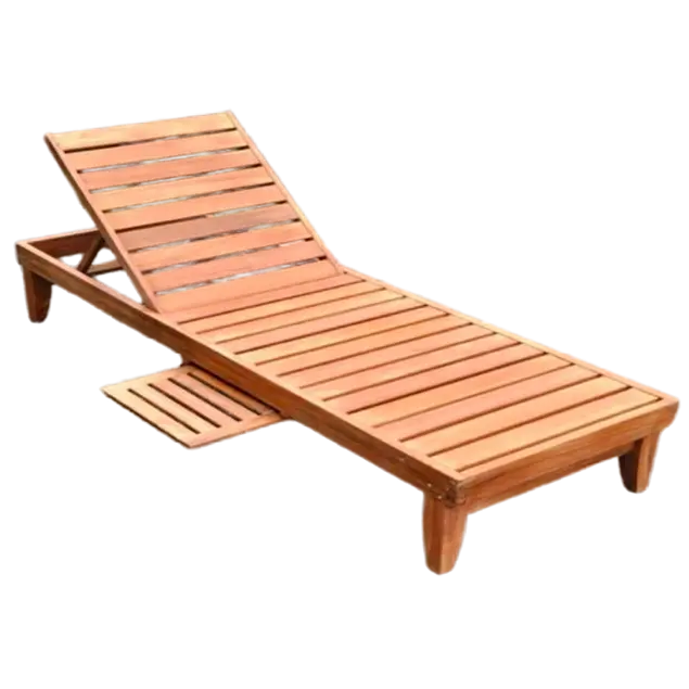 Sun lounger: <div>Teak Solid Wood</div> 