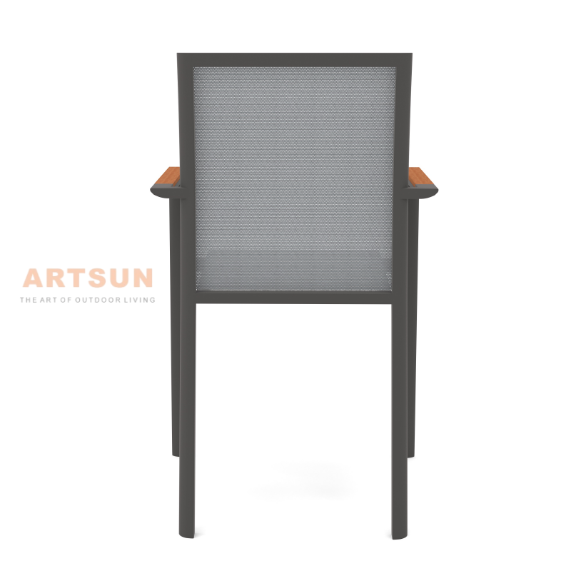 Modern Design Stackable Aluminum Garden Outdoor Chair for Cafe