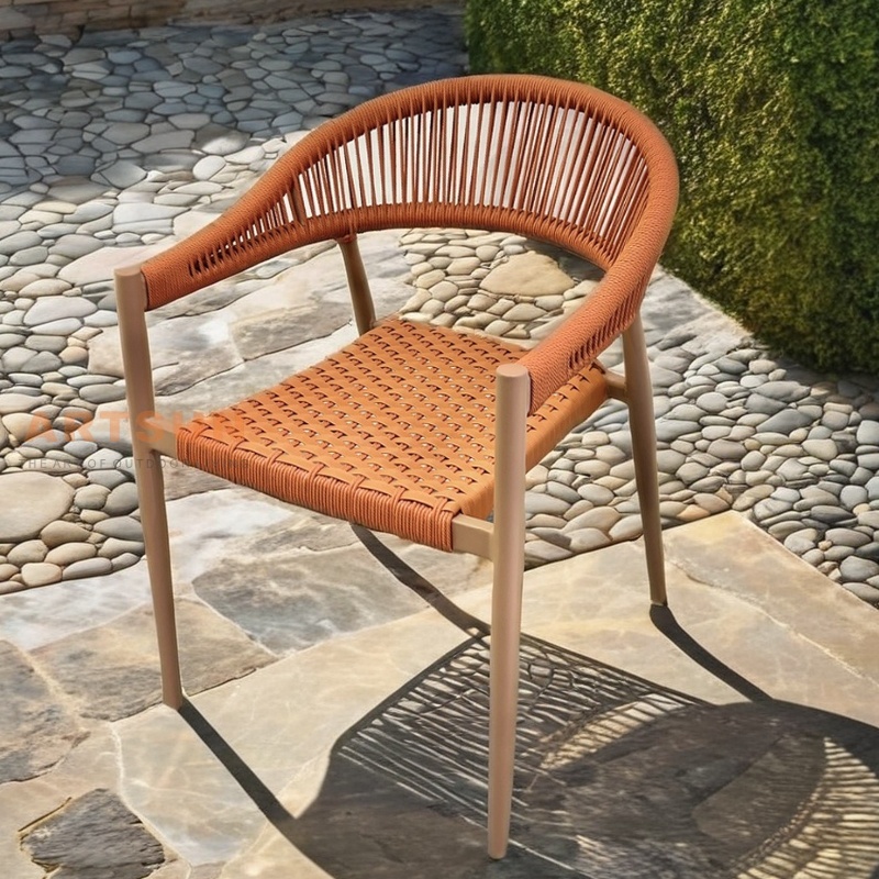 Rattan Garden Weaving Outdoor Rope Chair for Outdoor Dining