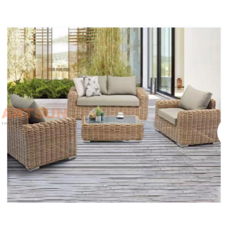 High Grade Rattan Wicker Garden Sofa Set for Outdoor