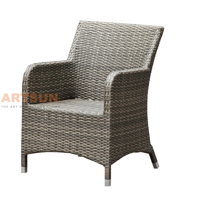 All-Weather Wicker Patio Dining Chair for Garden