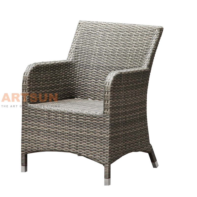 All-Weather Wicker Patio Dining Chair for Garden