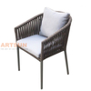 Professional Bistro Outdoor Furniture Rope Chair for Coffee Shop