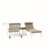 Swimming Poolside Adjustable Outdoor Chaise Lounge with Back Wheel