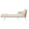 Luxury Quality Olefin Fabric Rope-weaving Outdoor Sun Lounger for Beach