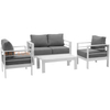 Whitel Aluminum Patio Modular Garden Sofa Set for Balcony