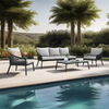 Outdoor Woven Rope Hotel Project Leisure Sofa