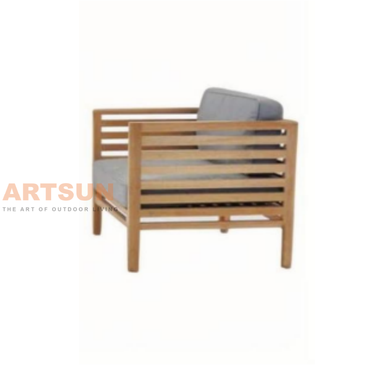 Luxury Sectional Teak Wood Outdoor Sofa for Balcony