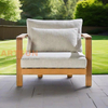Luxury Teak Wood Outdoor Sofa Armchair for Resort