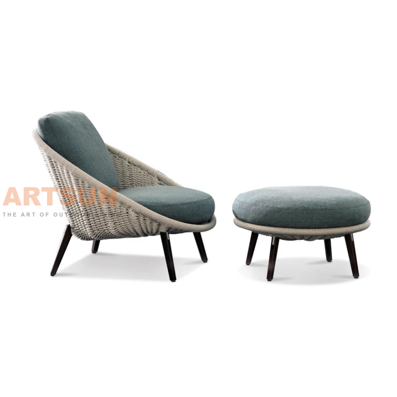 Hotel Modern Outdoor Patio PE Rattan Sofa Set