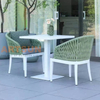 Rattan Dining Chairs with Coffee Table 