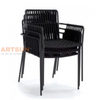 Professional Bistro Outdoor Furniture Rope Chair for Coffee Shop