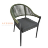 Factory Wholesale Metal Rattan Wicker Garden Chair for Outdoor Balcony