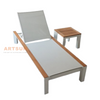 High Quality Reclining Outdoor Aluminum Beach Chaise Lounger