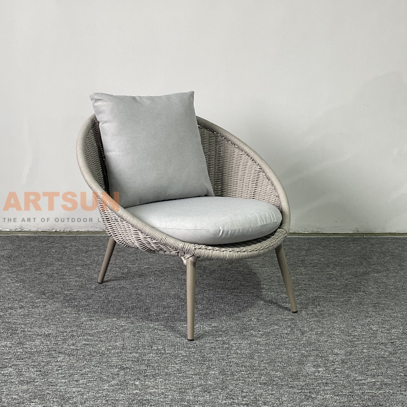 Hotel Modern Outdoor Patio PE Rattan Sofa Set