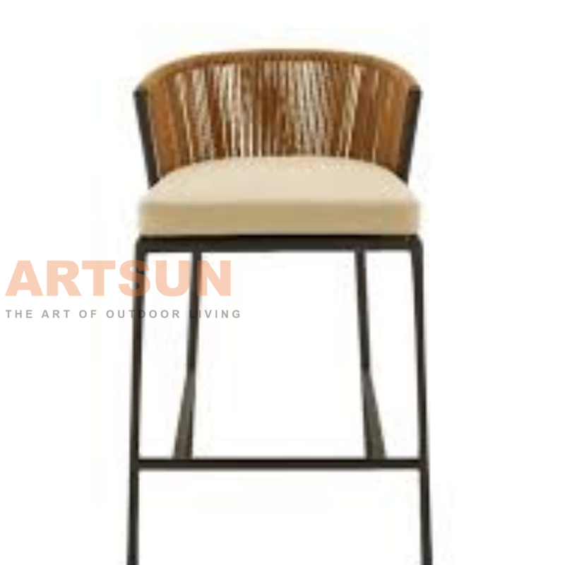 Luxury Outdoor Bar Chair with Modern Comfort for Elegant Spaces