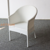 High Quality Wicker Patio White Chair for Garden