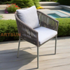 Professional Bistro Outdoor Furniture Rope Chair for Coffee Shop