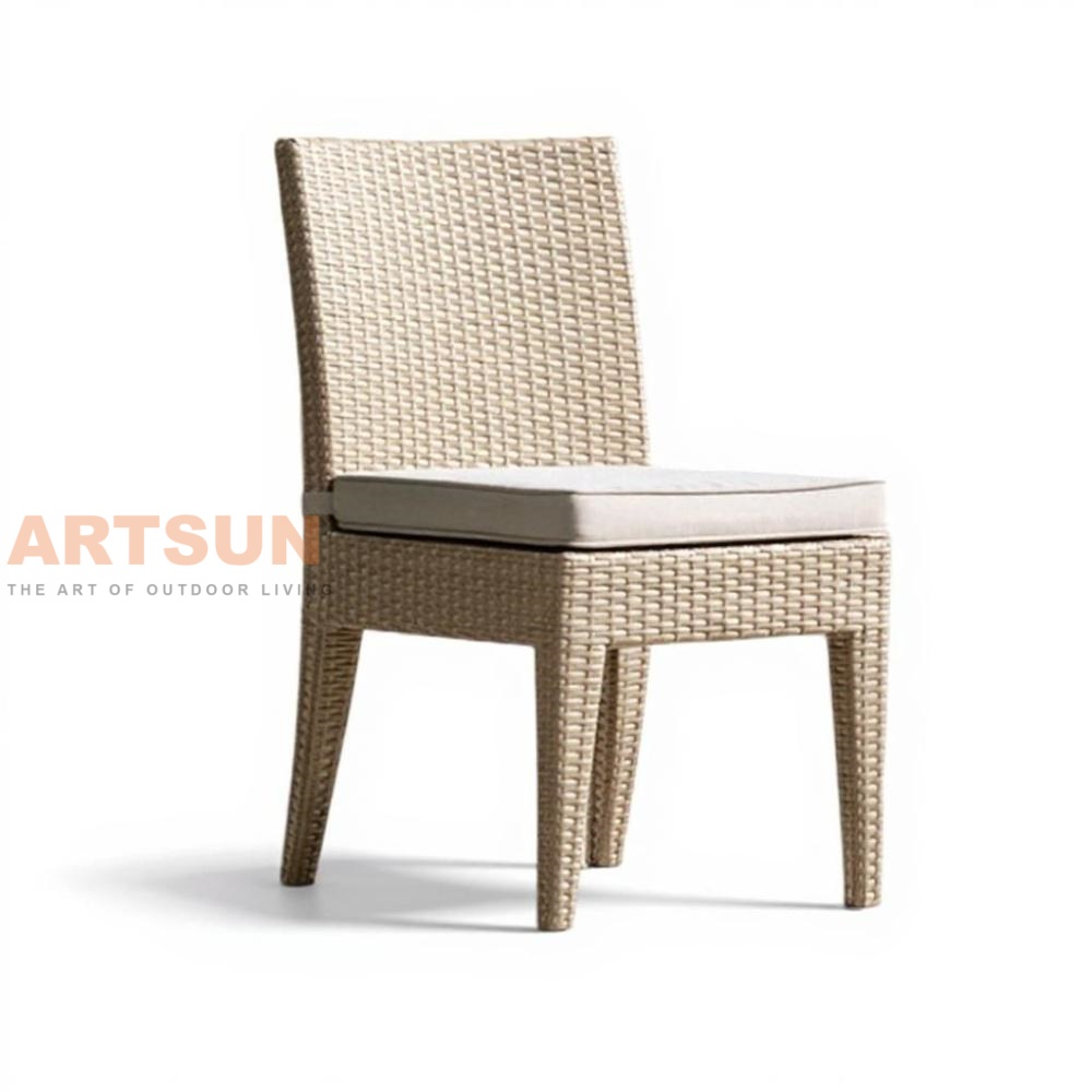  Outdoor Patio PE Wicker Chair for Garden Dining