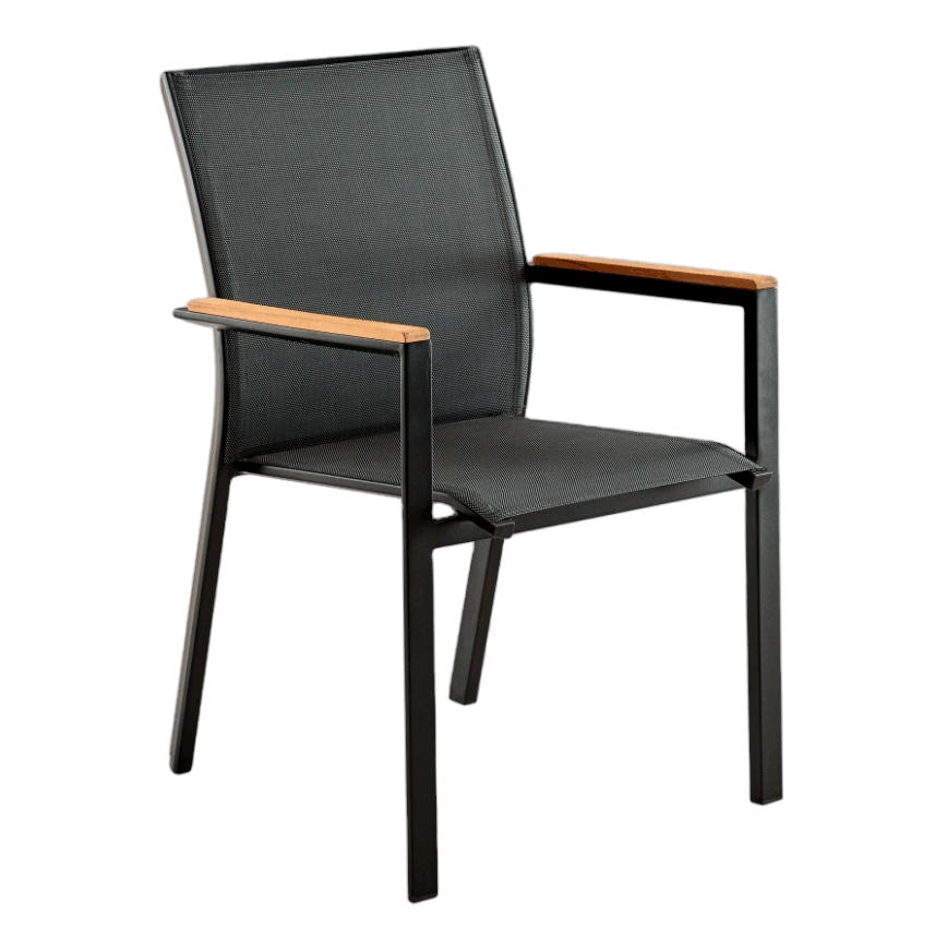 GeminiChair:&nbsp; Aluminium+Textile+Teak Solid Wood