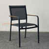 Breathable Design Stackable Dining Chairs for Backyard