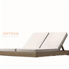 Wholesale Hotel Resort Beach Teak Wood Double Chaise Lounge
