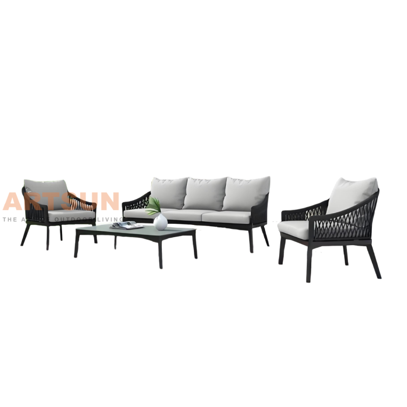 Outdoor Woven Rope Hotel Project Leisure Sofa