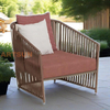 Outdoor Woven Synthetic Rope Sofa Chair for Modern Patio Balcony
