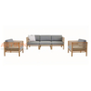 Luxury Sectional Teak Wood Outdoor Sofa for Balcony
