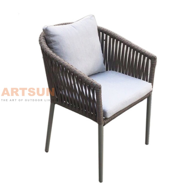Professional Bistro Outdoor Furniture Rope Chair for Coffee Shop