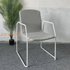 White Outdoor Dining Chair for Restaurant 